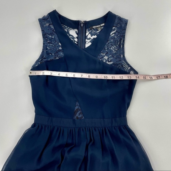 GIANNI BINI Geneva Sheer Lace Halter Maxi Dress - Picture 8 of 14